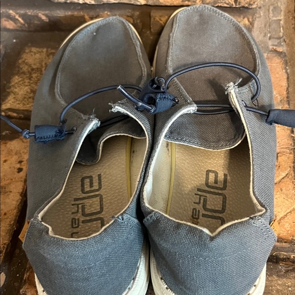 Hey Dude Women’s Wendy Chambray Navy & White Shoes Size 8 - Picture 7 of 8